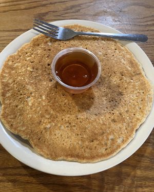 Vegan pancake at Hard Times Cafe in Minneapolis