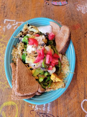 Vegan Helter Skelter at Hard Times Cafe in Minneapolis