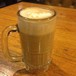 soy latte at Hard Times Cafe in Minneapolis