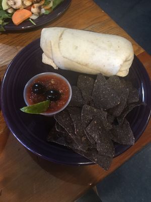 Burrito  at Hard Times Cafe in Minneapolis