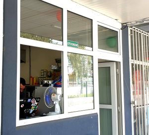 Take away window.  at Bad Boyz Kitchen in Bratislava