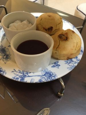 Freshly Baked Phoenicia Vegan Scones
Served with strawberry Preserve & Coconut Cream at The Phoenicia in Floriana