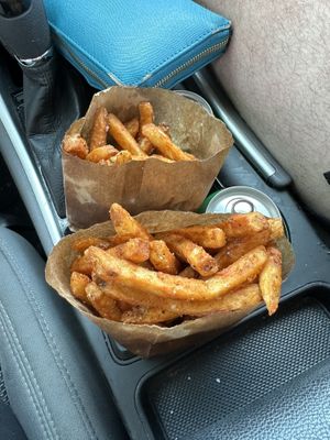Fries (shared oil)  at Big Belly Que in Smithtown
