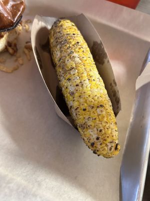 Roasted vegan corn   at Big Belly Que in Smithtown