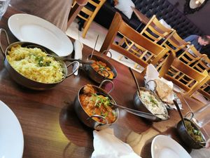 Lovely food, simply presented and very healthy portions (we took some home)  at Namji in Milton Keynes