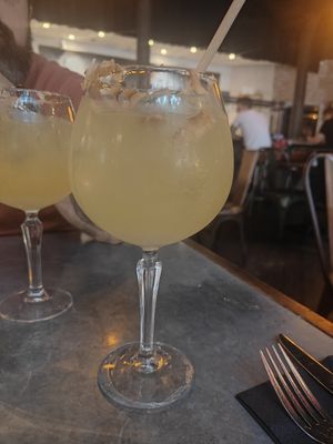 Non alcoholic drinks with coconut flavour. at The LoCo in Uppsala