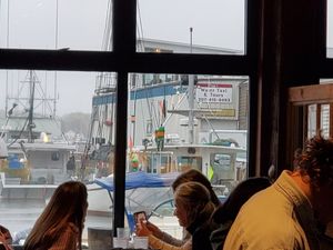 Great view of the waterfront! at Flatbread Company  in Portland