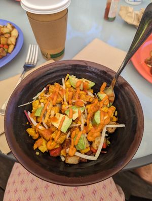 Vegan breakfast bowl at Lotus Cafe in Panama City Beach