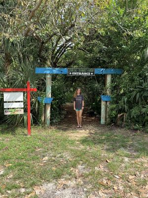 The entrance itself is great at Lotus Cafe in Panama City Beach