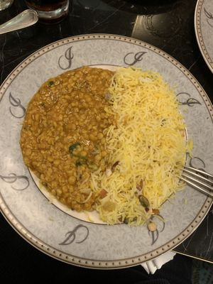 Daal and rice Jawad   at New Jawad in Paris