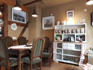Sweet interior🧡 at Café Mühlenblick in Robel
