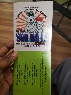 Cover at David's New Orleans Style Sno Balls in Panama City Beach