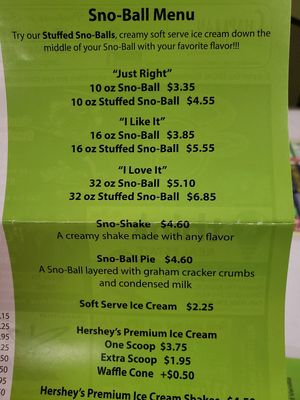 Stuffed sno-balls definitely aren't vegan, but pretty sure the regular ones are at David's New Orleans Style Sno Balls in Panama City Beach