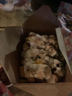 Tater tots  at Nom Burgers in Austin
