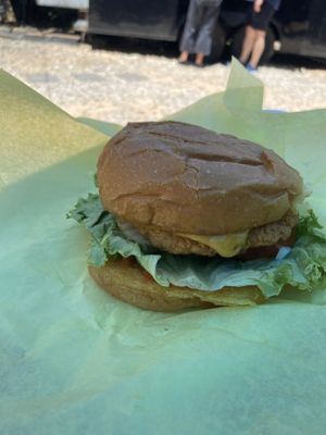Crispy Birdie Burgerr  at Nom Burgers in Austin