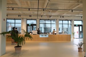 coffee bar at GROOV in Jeju