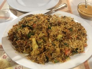 Vegetable Biryani at Everest Indian Restaurant in Petaluma
