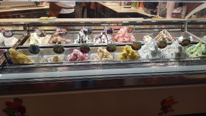 Vegan fruit ice cream at Gelato e Caffe in Ingolstadt