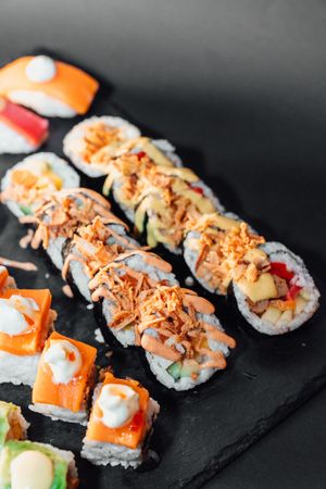 100%Plant-based sushi  at Venus Garden in Menorca