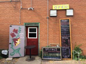 Take-out window and many great new changes & additions, including vegan Sambusas! at Seward Cafe in Minneapolis