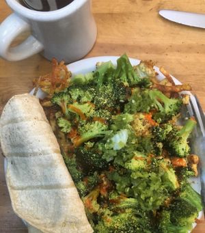 Broccoli & tofu hash  at Seward Cafe in Minneapolis