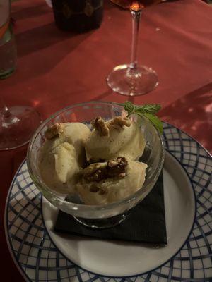 Feige-Walnuss Sorbet  at La Multa Bianca in Badesi