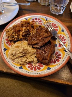 Apple Crumble, Vegane Pancakes, Porridge at Bottled in Osnabrueck
