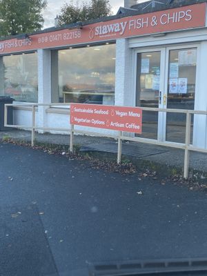 Good vegan choices  at Siaway Fish & Chips in Isle Of Skye