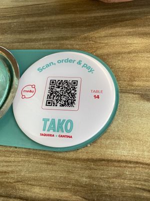 Order at your table with the app - no printed menus  at Tako in Hamilton Island