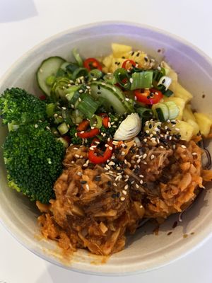 Korean jackfruit  at Honi Poke in London