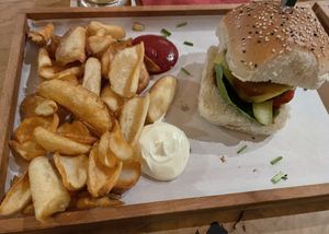 „Der Rauchige“ Bbq-Burger  at Cafe Gutenburger in Marburg