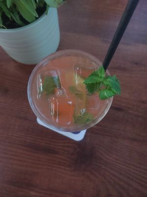 Strawberry Lemonade at Cafe Gutenburger in Marburg