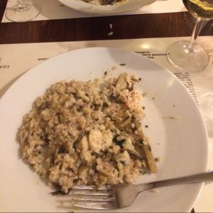 amazing vegan risotto!  at Amico Bio in London