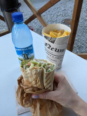 Falafel and fries at 1falafel in Tallinn