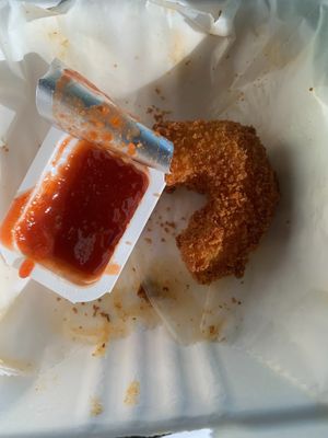 4 piece shrimp basket at Veganaire in Alpharetta