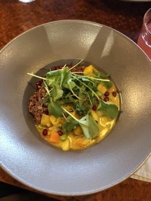 veganer gemüse-currytopf 21.-  at Vanini in Vaduz