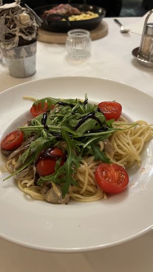 Nudeln mit Pilzsauce   at S'Wirtshaus in Saalbach