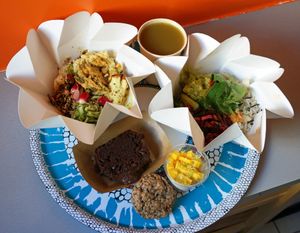 Delivery: Bowls + Chocolate Cake + Cookie + Rice Pudding + Juice at So Nat - Sentier in Paris