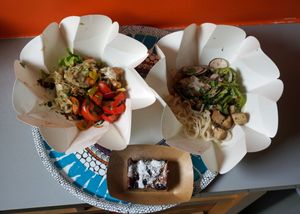 Socca Dance + Mononoke + Today's cake at So Nat - Sentier in Paris