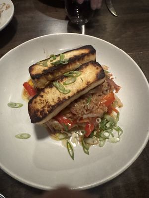 sesame tofu stir fry  at Bistro603 in Nashua