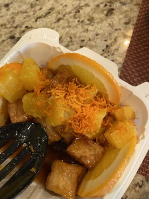 Orange Tofu at Veggie House  in Chicago