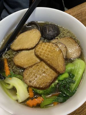 “Chicken” soup at Veggie House  in Chicago