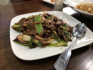 Mongolian Beef at Veggie House  in Chicago