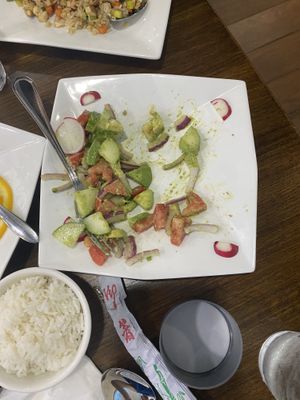 avocado salad (so refreshing!) at Veggie House  in Chicago