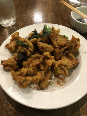 Crispy turmeric oyster mushroom   at Veggie House  in Chicago