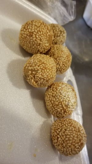 Red Bean Dessert Rice Ball at Veggie House  in Chicago