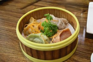 Dumplings at Veggie House  in Chicago