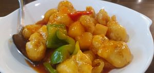 Sweet and sour dough stick at Veggie House  in Chicago