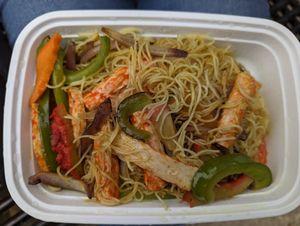 Singapore noodles at Veggie House  in Chicago