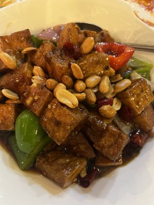 Kung pao tofu  at Veggie House  in Chicago